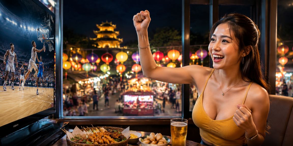 Người dùng tại Huế đặt cược bóng rổ trong không khí chợ đêm sôi động