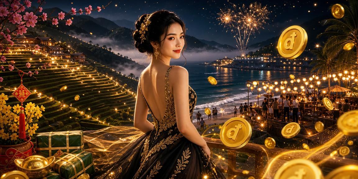 Người dùng tại Sapa đăng ký tài khoản và nhận thưởng trong không khí lễ hội Tết truyền thống